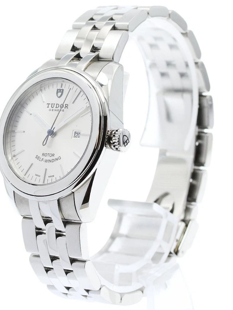 Tudor Glamor Date 53000 Silver Dial Automatic Ladies Watch956077